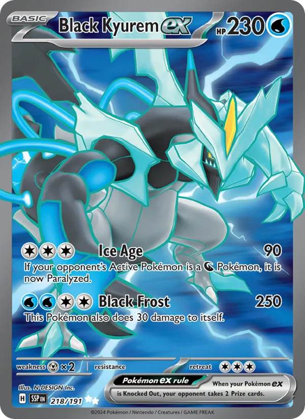 Black Kyurem ex #218 – Surging Sparks card