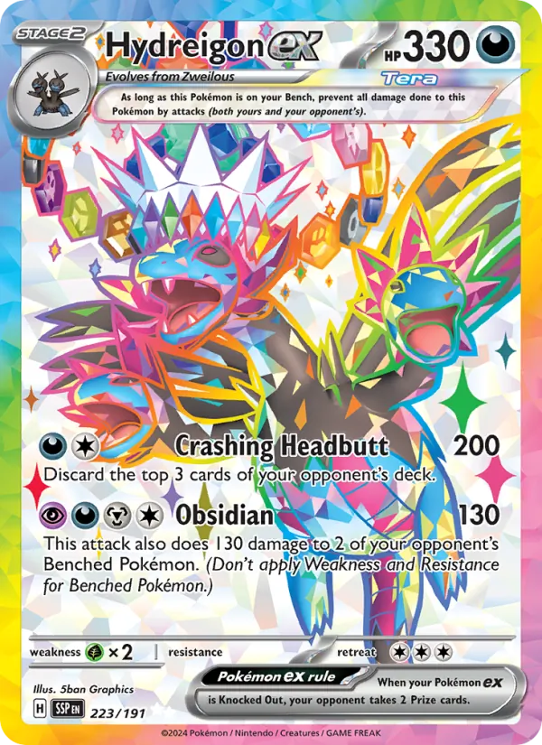 Hydreigon ex #223 – Surging Sparks card