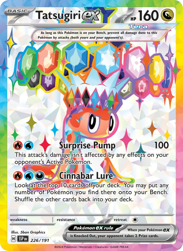 Tatsugiri ex #226 – Surging Sparks card