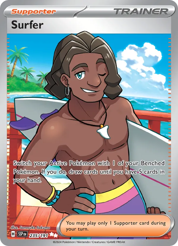 Surfer #235 – Surging Sparks card