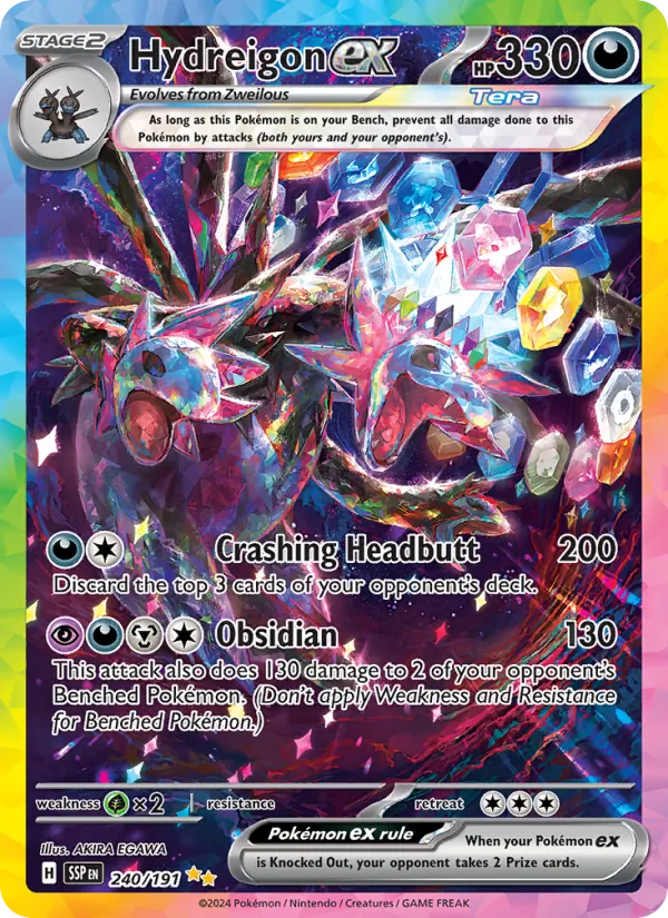 Hydreigon ex #240 – Surging Sparks card