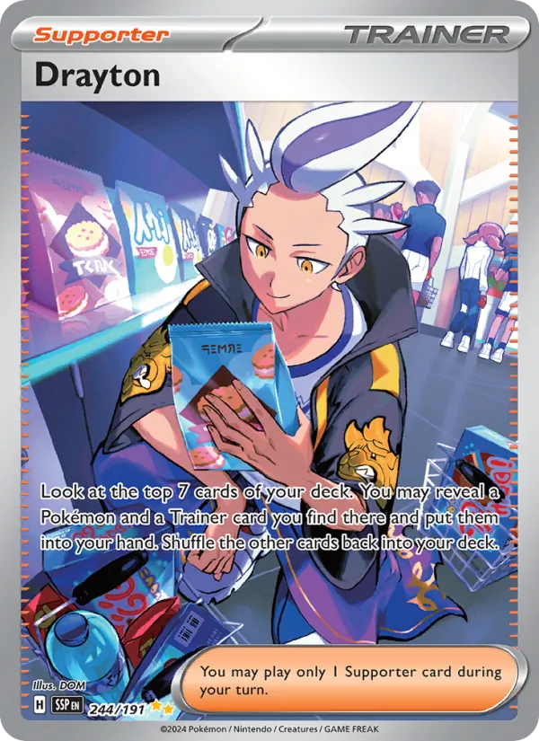 Drayton #244 – Surging Sparks card
