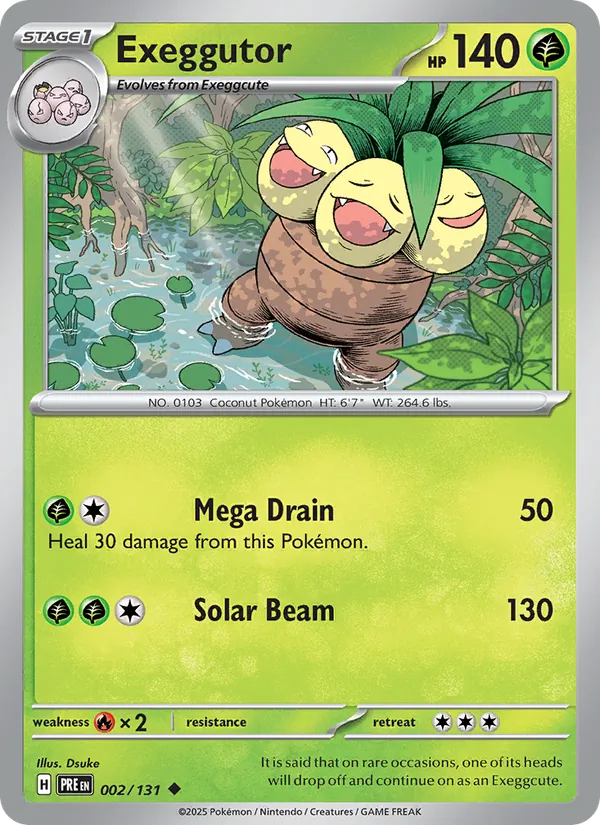 Exeggutor #002 – Prismatic Evolutions card