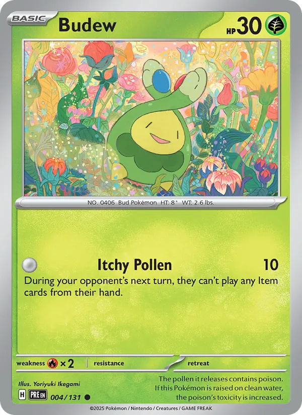 Budew #004 – Prismatic Evolutions card