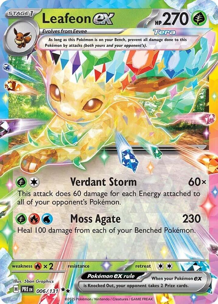 Leafeon ex #006 – Prismatic Evolutions card
