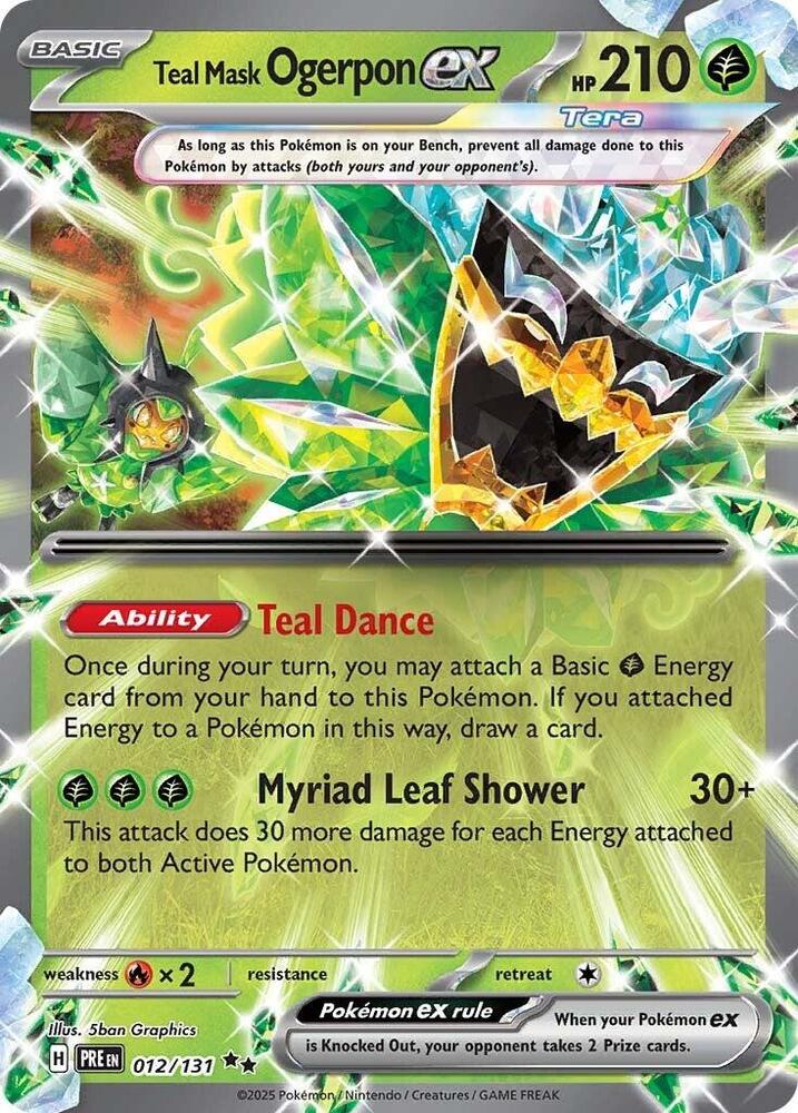 Teal Mask Ogerpon ex #012 – Prismatic Evolutions card