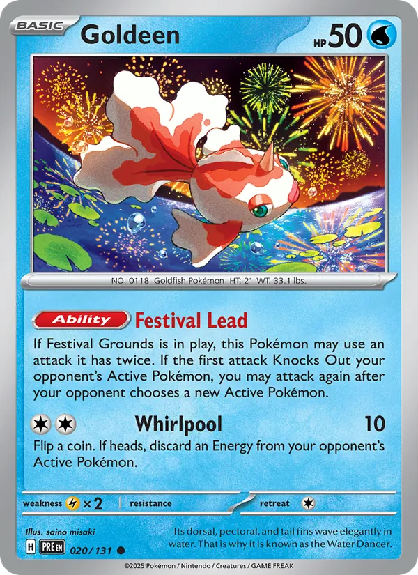 Goldeen #020 – Prismatic Evolutions card