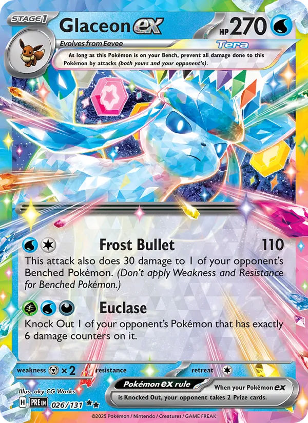 Glaceon ex #026 – Prismatic Evolutions card