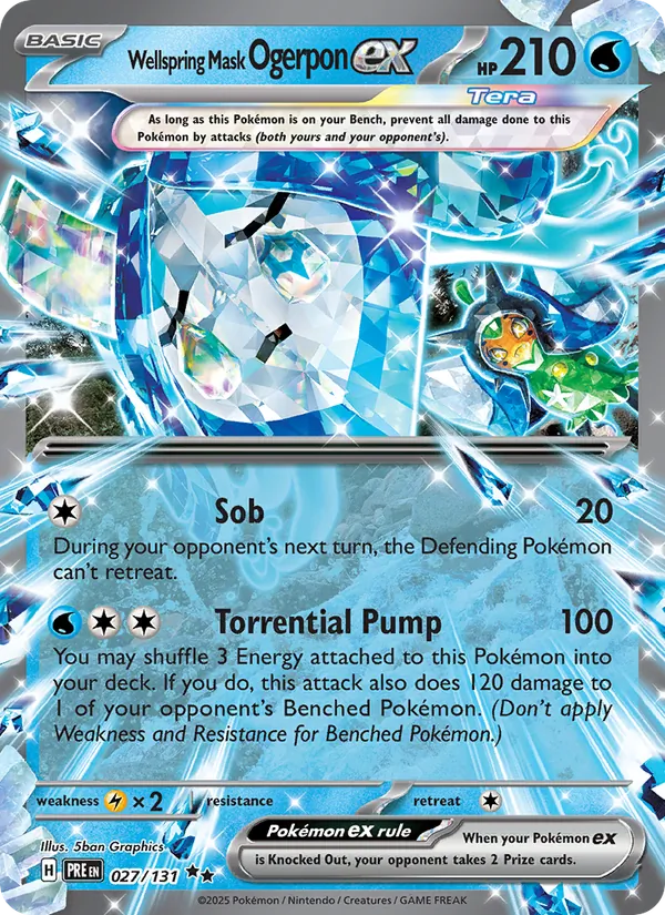 Wellspring Mask Ogerpon ex #027 – Prismatic Evolutions card