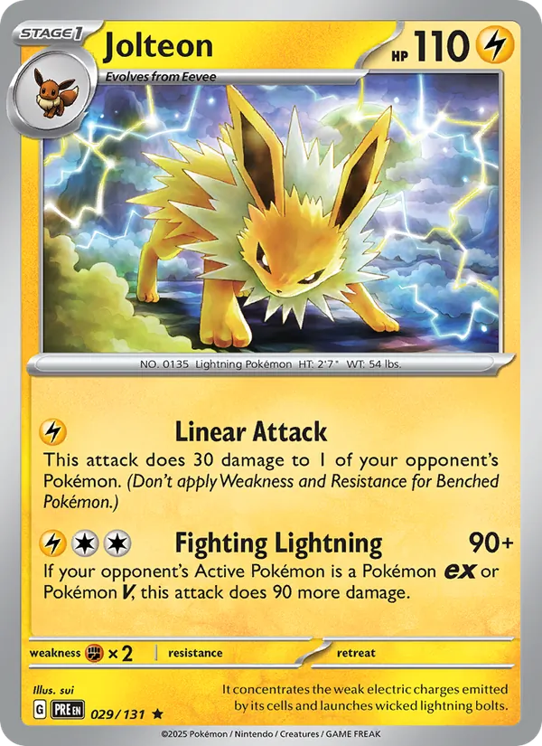 Jolteon #029 – Prismatic Evolutions card