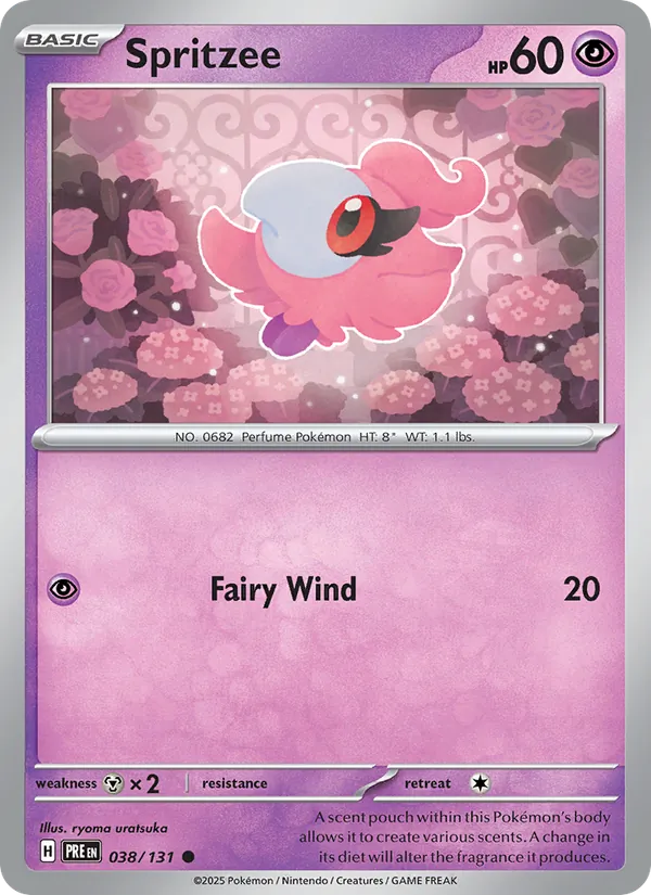 Spritzee #038 – Prismatic Evolutions card