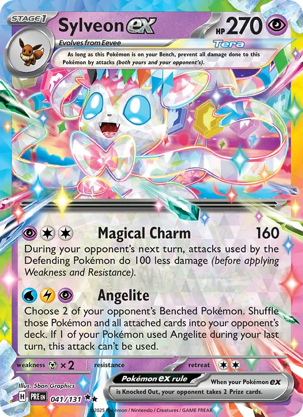 Sylveon ex #041 – Prismatic Evolutions card