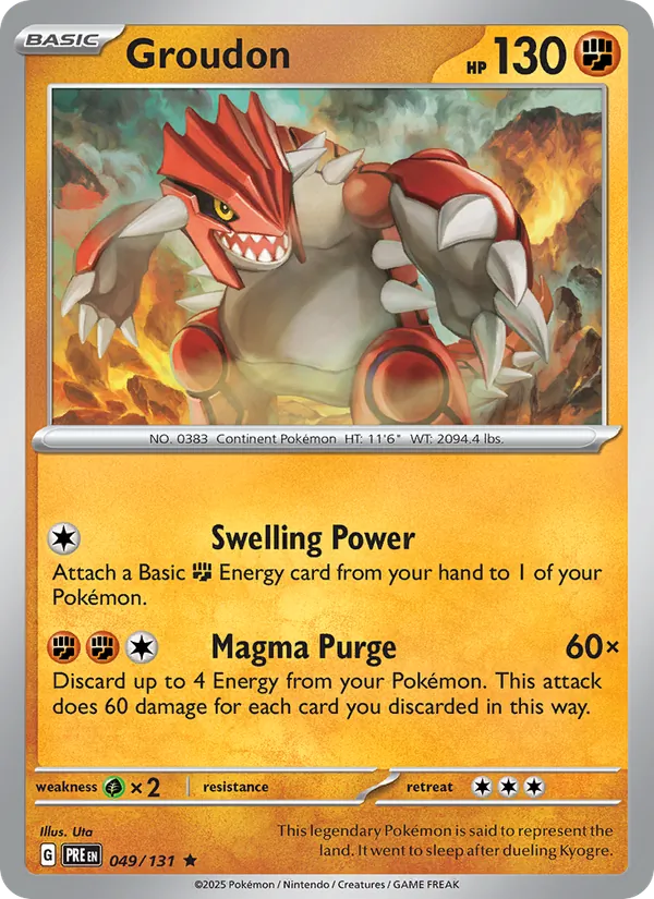 Groudon #049 – Prismatic Evolutions card