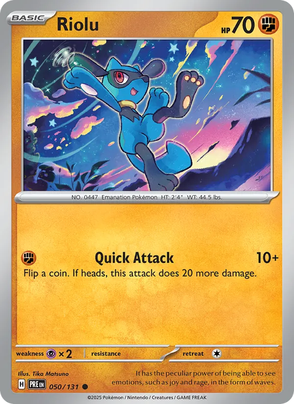 Riolu #050 – Prismatic Evolutions card