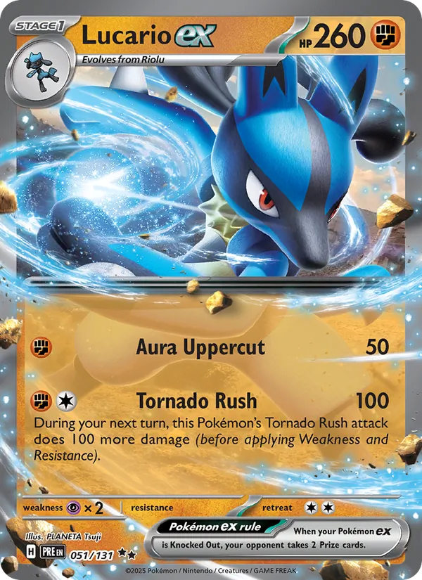 Lucario ex #051 – Prismatic Evolutions card