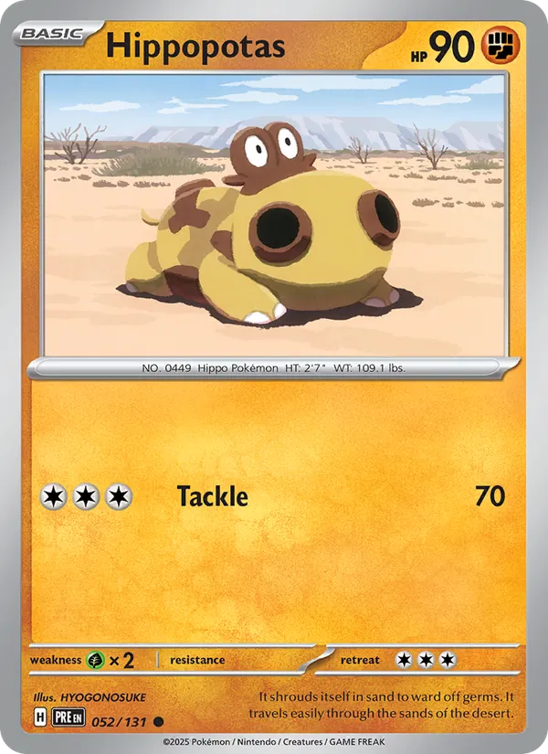 Hippopotas #052 – Prismatic Evolutions card