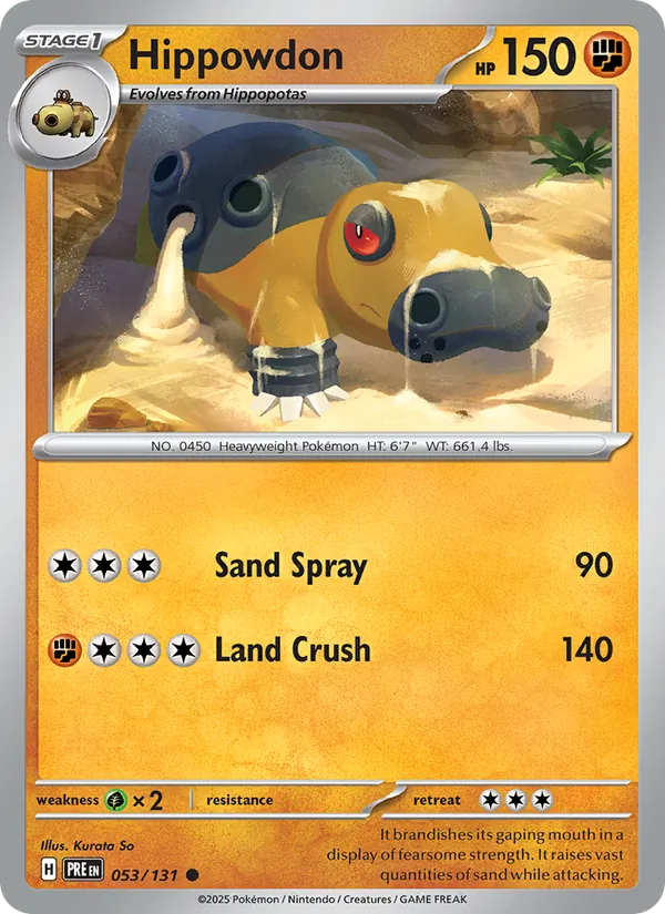 Hippowdon #053 – Prismatic Evolutions card