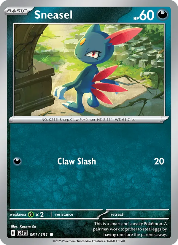Sneasel #061 – Prismatic Evolutions card