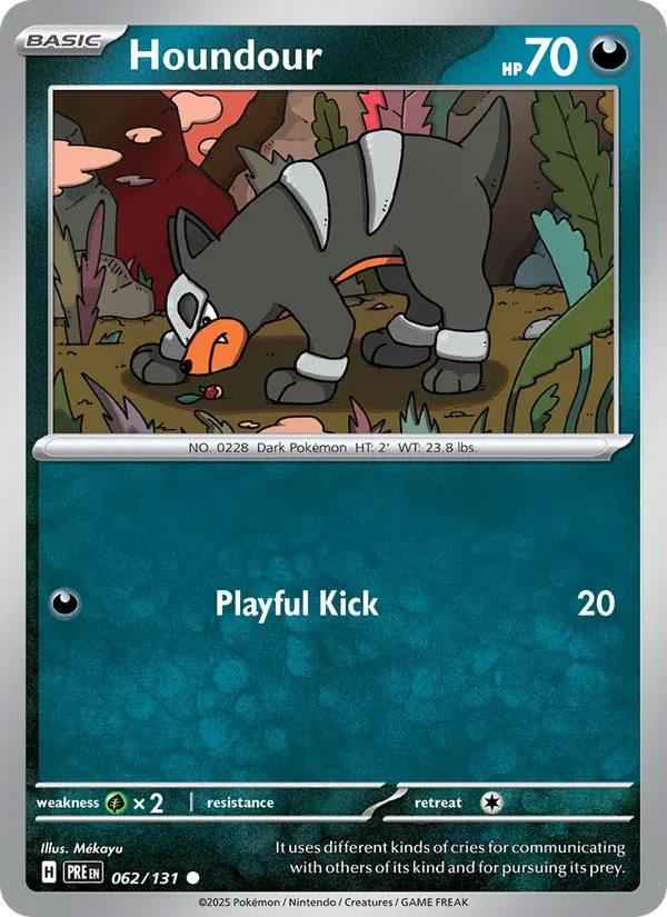 Houndour #062 – Prismatic Evolutions card