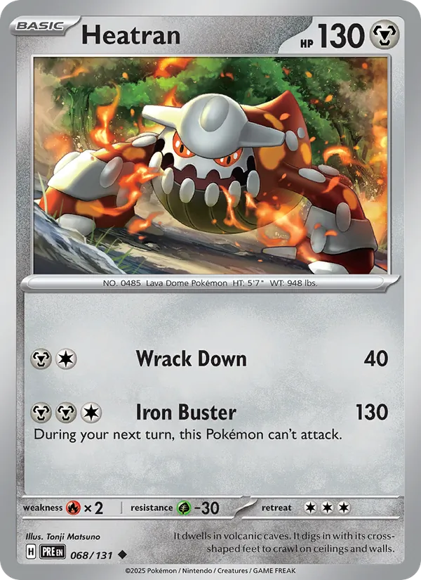 Heatran #068 – Prismatic Evolutions card