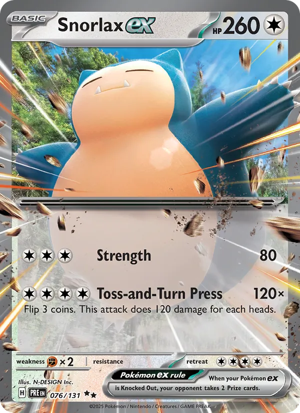 Snorlax ex #076 – Prismatic Evolutions card