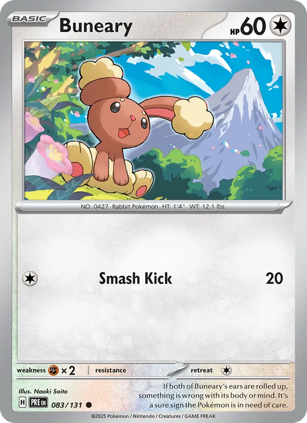 Buneary #083 – Prismatic Evolutions card