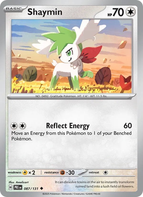 Shaymin #087 – Prismatic Evolutions card