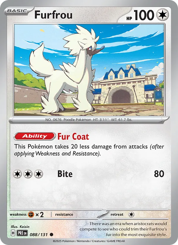 Furfrou #088 – Prismatic Evolutions card