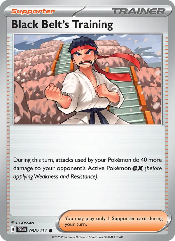 Black Belt's Training #098 – Prismatic Evolutions card