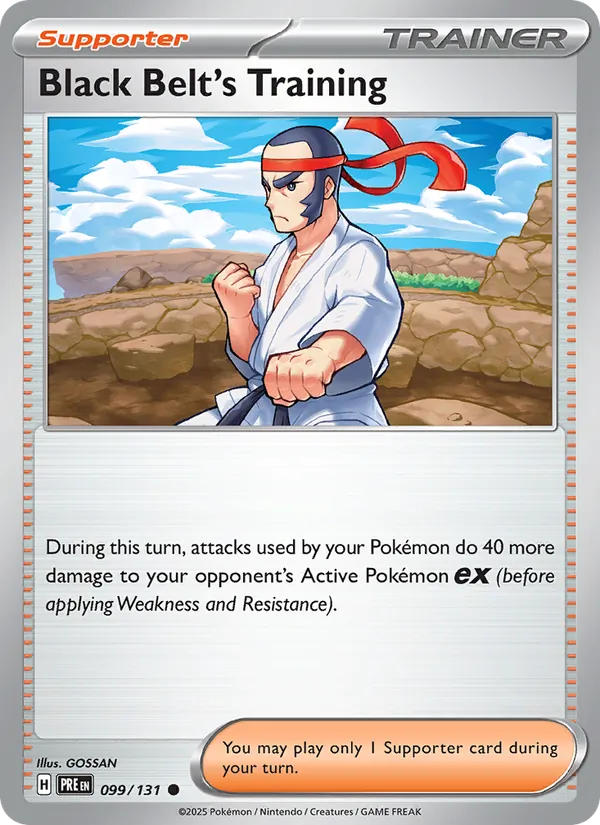 Black Belt's Training #099 – Prismatic Evolutions card