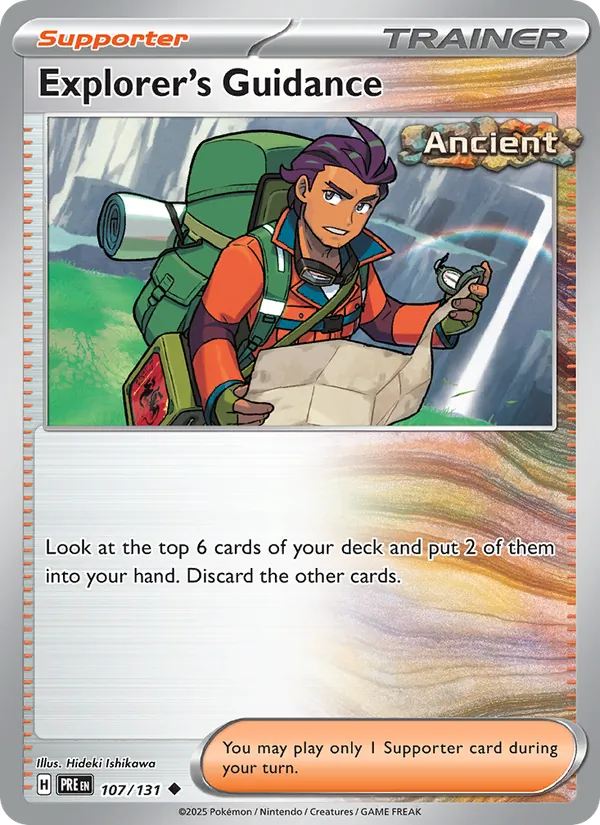 Explorer's Guidance #107 – Prismatic Evolutions card