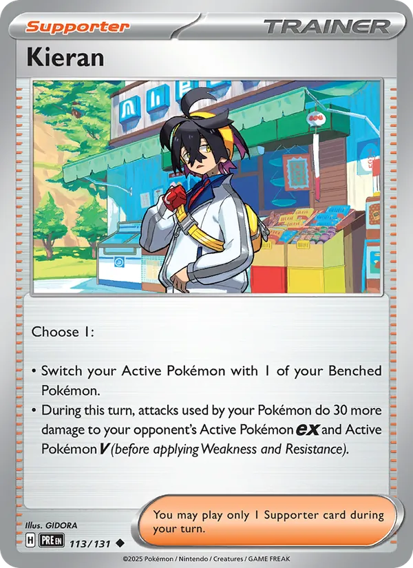 Kieran #113 – Prismatic Evolutions card