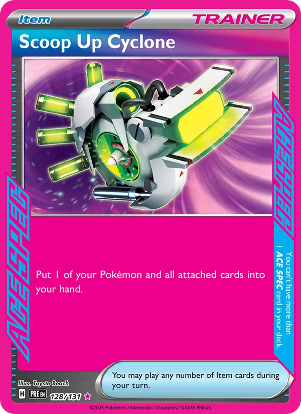 Scoop Up Cyclone #128 – Prismatic Evolutions card