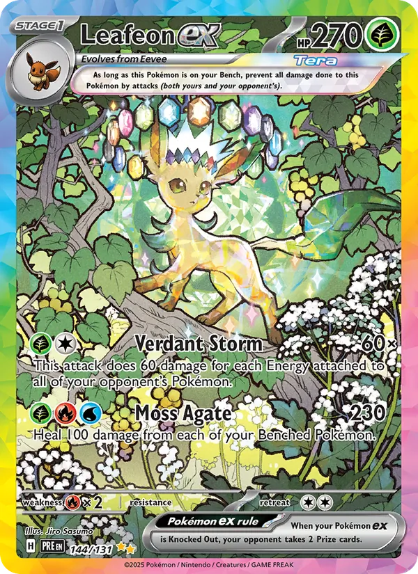 Leafeon ex #144 – Prismatic Evolutions card