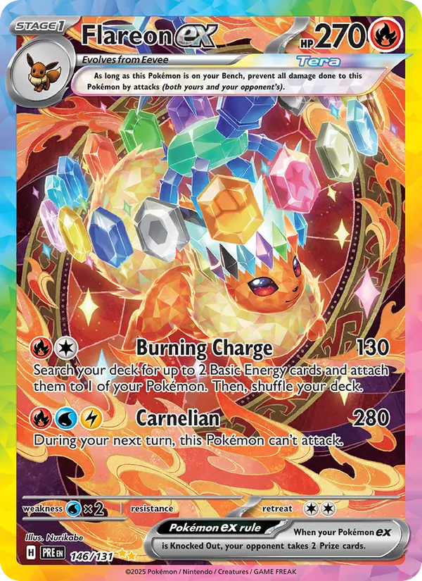 Flareon ex #146 – Prismatic Evolutions card