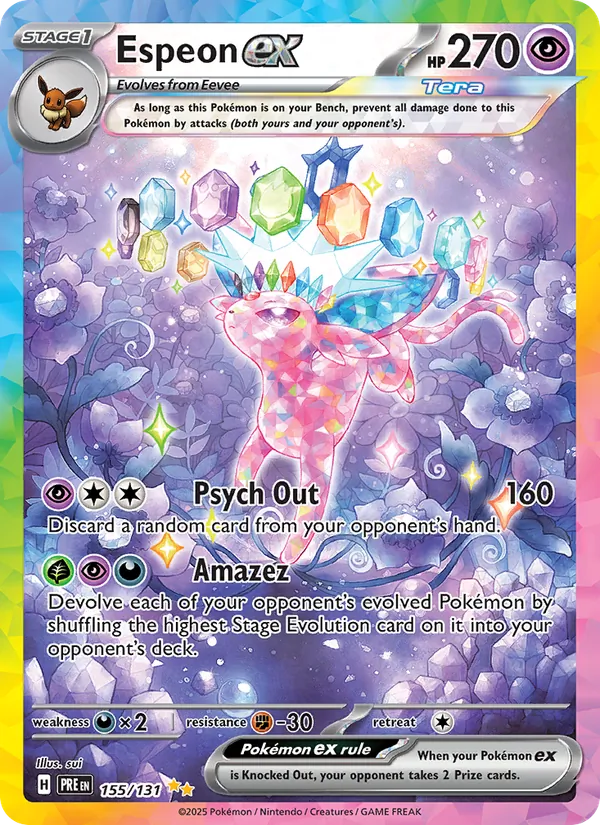 Espeon ex #155 – Prismatic Evolutions card