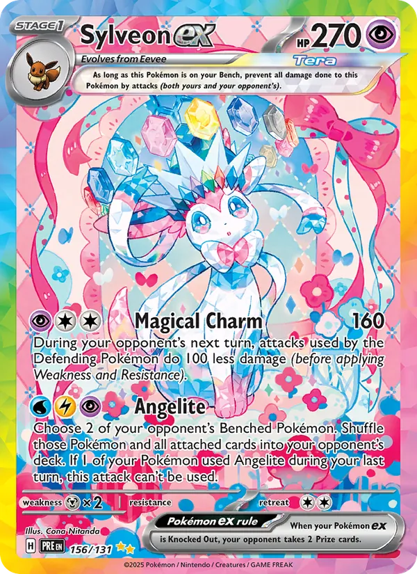 Sylveon ex #156 – Prismatic Evolutions card