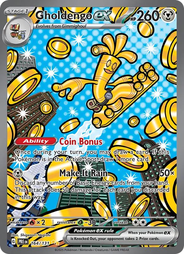 Gholdengo ex #164 – Prismatic Evolutions card