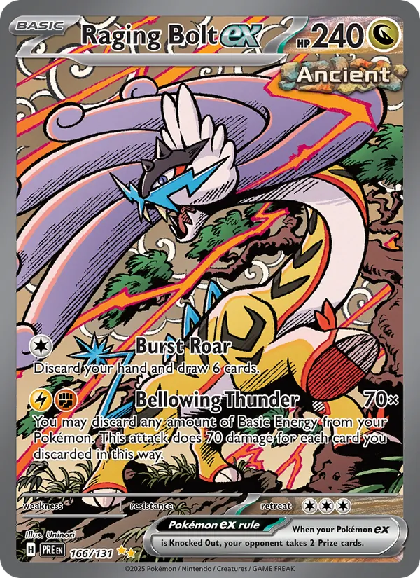 Raging Bolt ex #166 – Prismatic Evolutions card