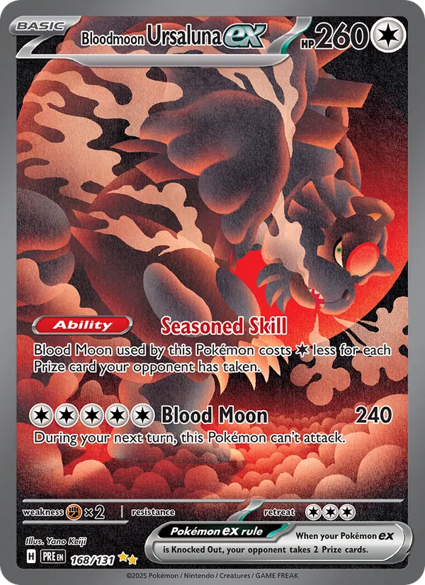 Bloodmoon Ursaluna ex #168 – Prismatic Evolutions card