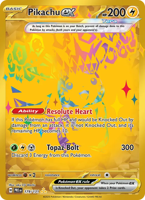 Pikachu ex #179 – Prismatic Evolutions card