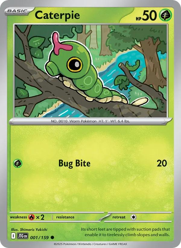Caterpie #001 – Journey Together card