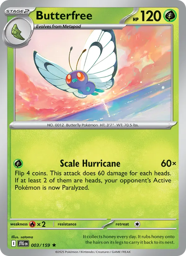 Butterfree #003 – Journey Together card