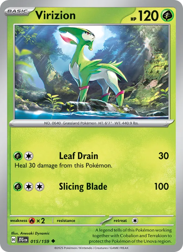 Virizion #015 – Journey Together card