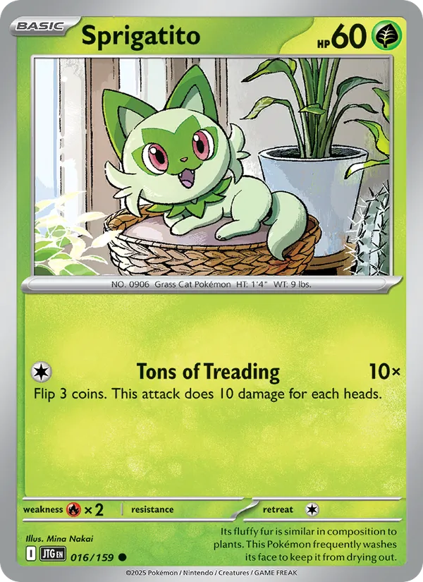 Sprigatito #016 – Journey Together card