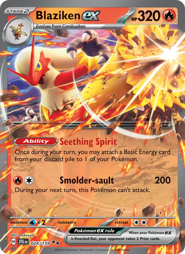 Blaziken ex #024 – Journey Together card