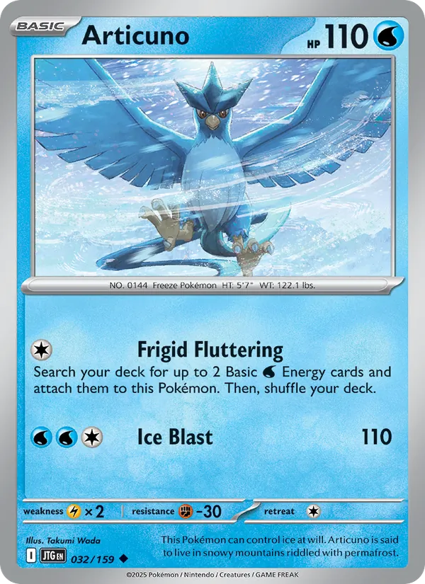 Articuno #032 – Journey Together card