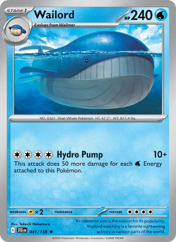 Wailord #041 – Journey Together card