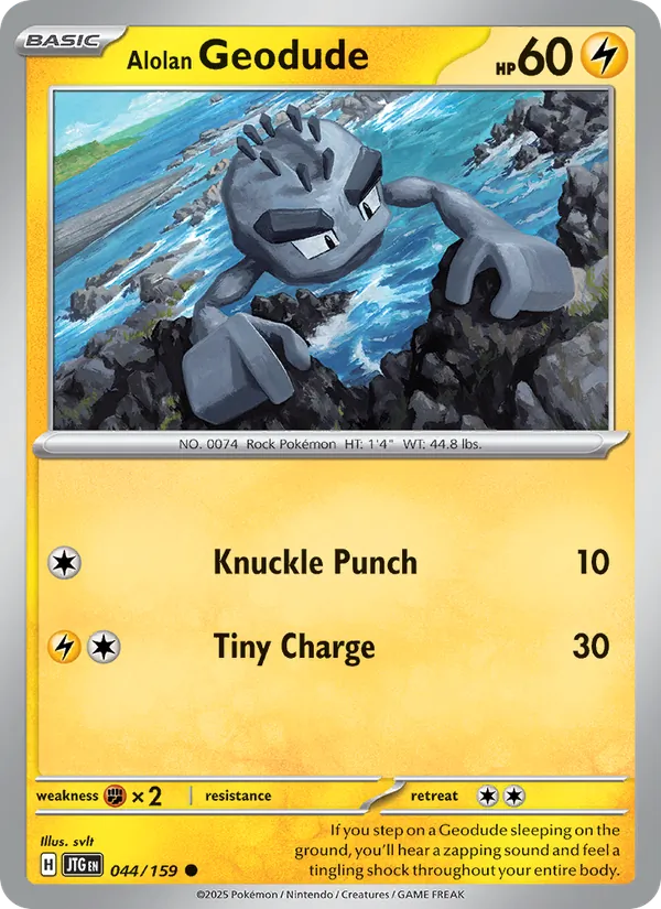 Alolan Geodude #044 – Journey Together card