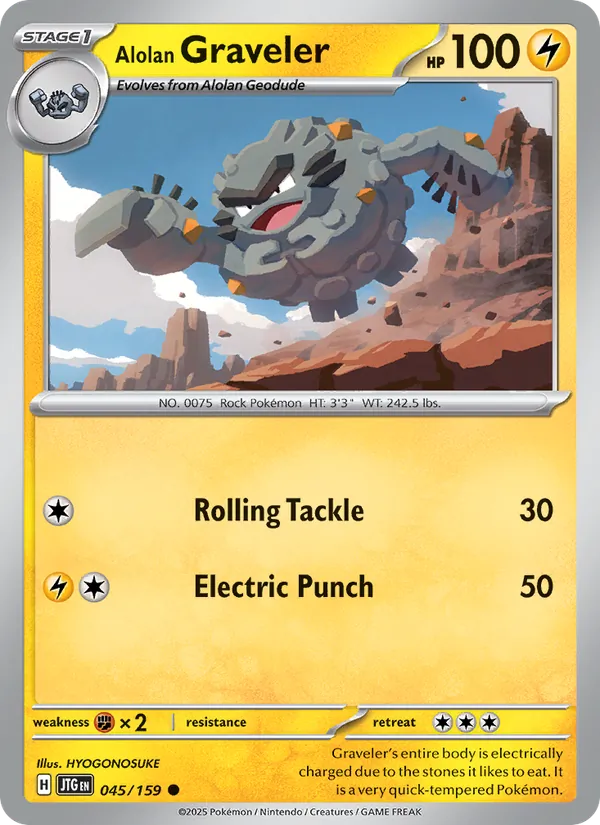 Alolan Graveler #045 – Journey Together card